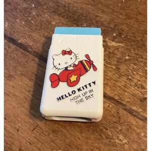 Hello Kitty VINTAGE SANRIO 1976 ERASER HARD CASE WHITE AIRPLANE Japan Read